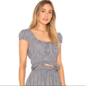 Majorelle Gingham Top